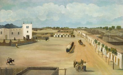 Old Mesilla Plaza by Leon Trousset